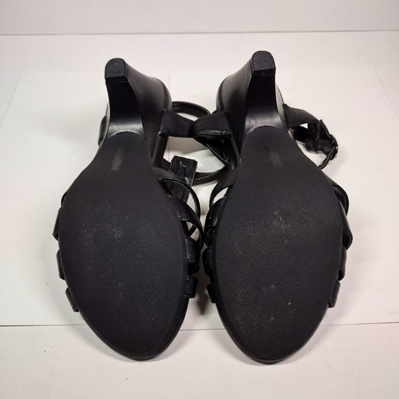 Strappy black sandal 8M - Picture 8 of 8